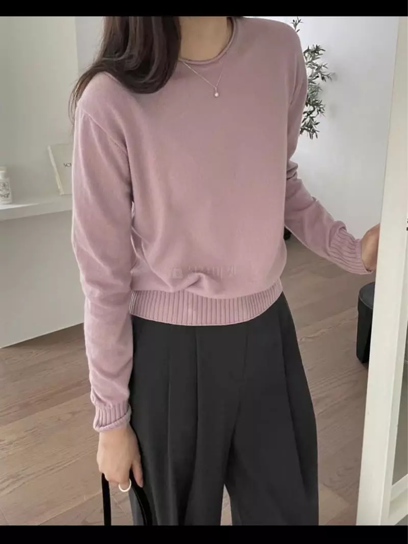 Lamagie Pie - Korean Women Fashion - #womensfashion - Cash Open Knit Tee - 4