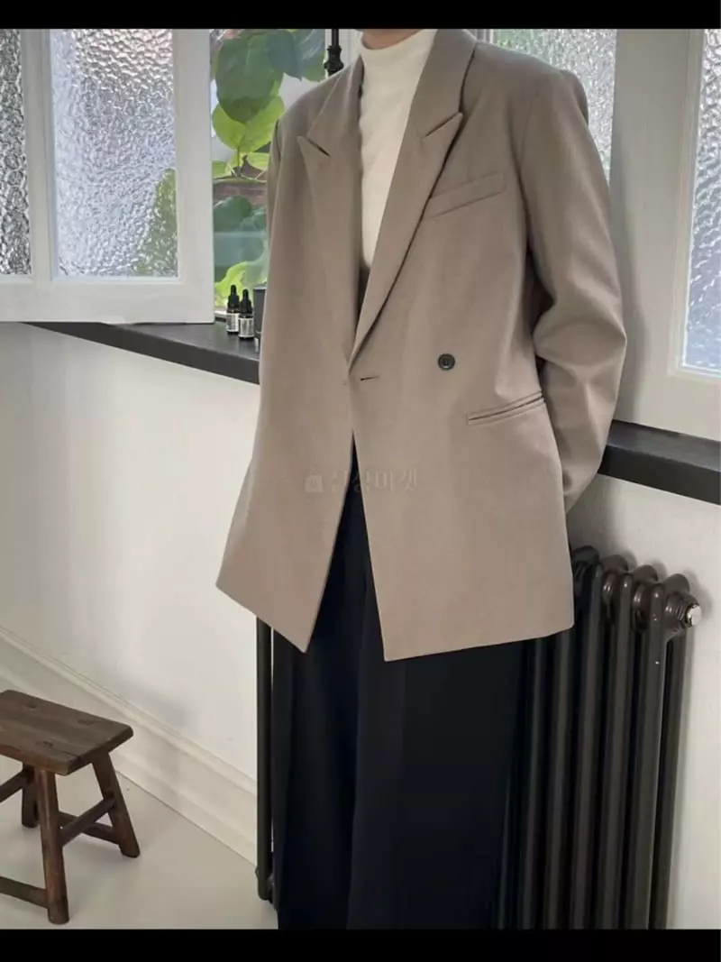 Lamagie Pie - Korean Women Fashion - #momslook - Slit Jacket - 2