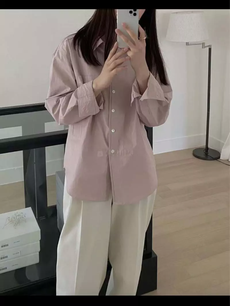 Lamagie Pie - Korean Women Fashion - #momslook - Autumn Shirt - 5