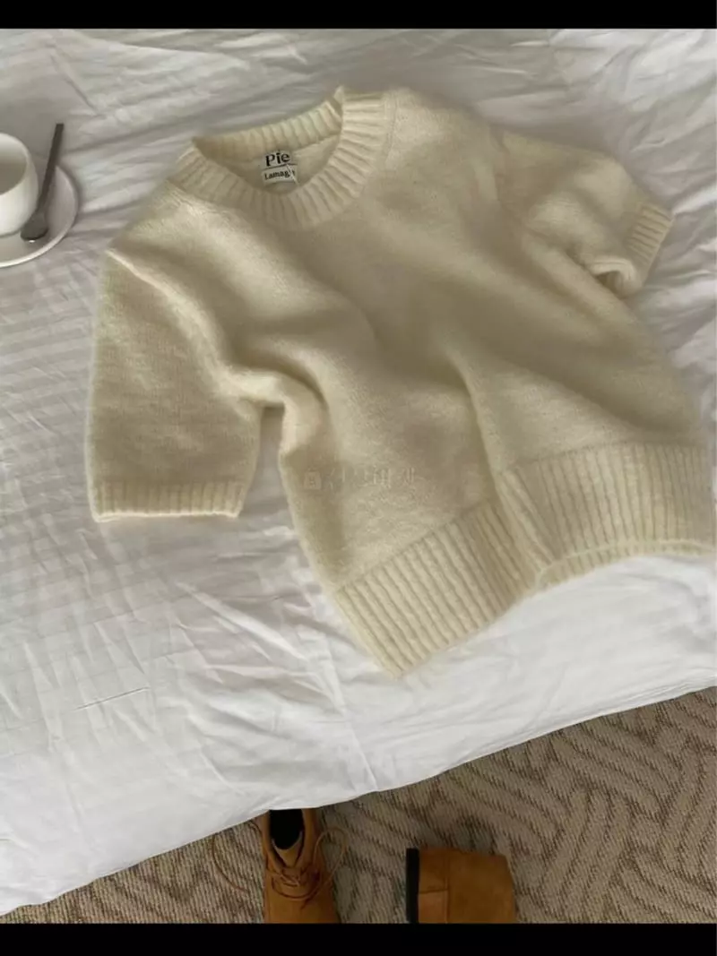 Lamagie Pie - Korean Women Fashion - #momslook - Mo Hair Timor Knit Tee - 6