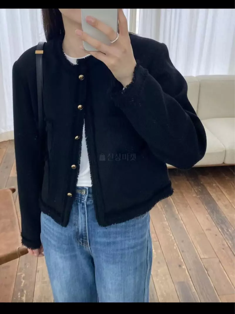 Lamagie Pie - Korean Women Fashion - #pursuepretty - Honey Twid Jacket - 3