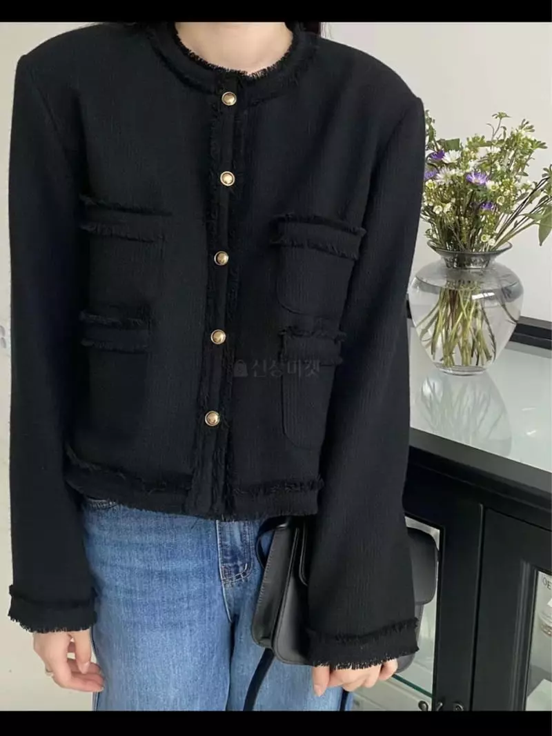 Lamagie Pie - Korean Women Fashion - #pursuepretty - Honey Twid Jacket - 4