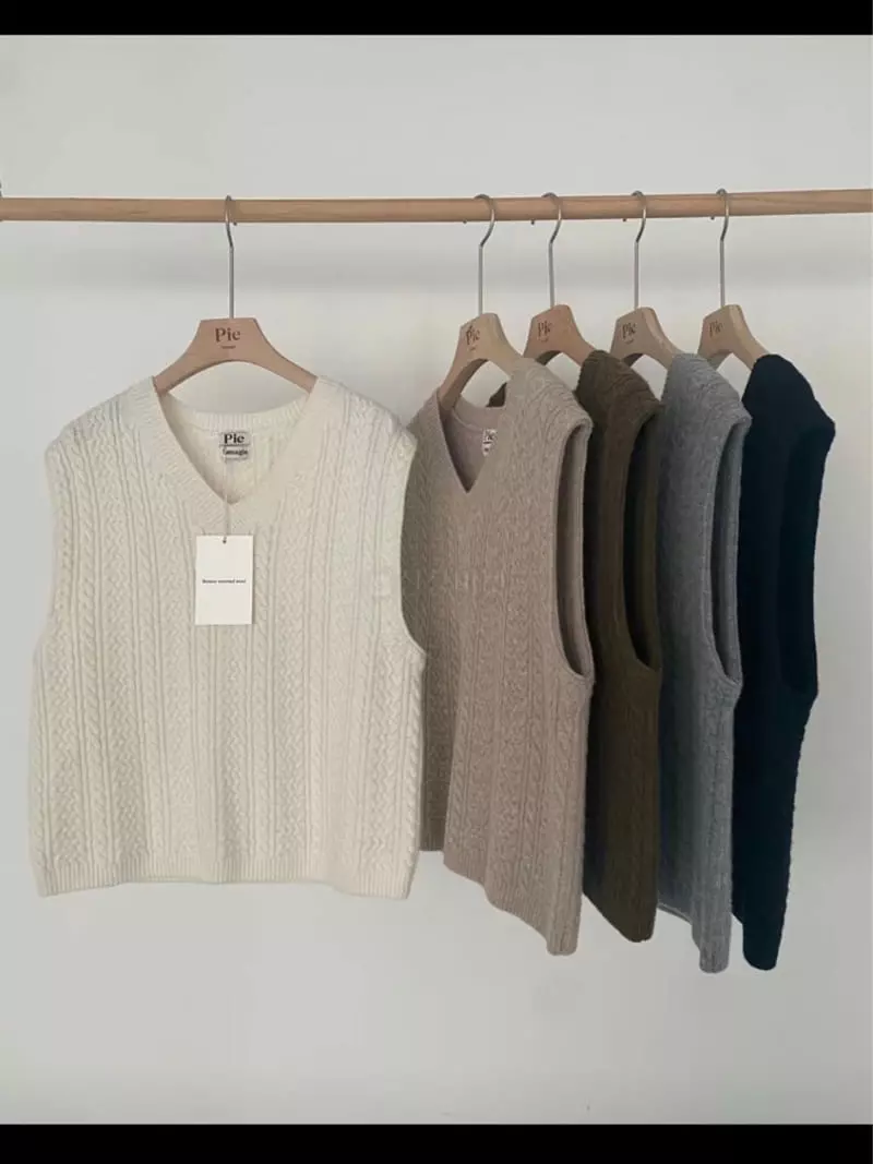 Lamagie Pie - Korean Women Fashion - #shopsmall - Hazel Vest Knit - 7