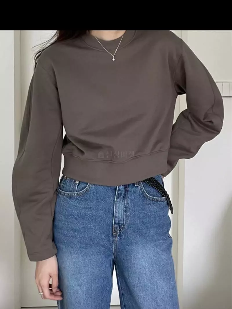 Lamagie Pie - Korean Women Fashion - #thatsdarling - Crop Sweatshirt - 3