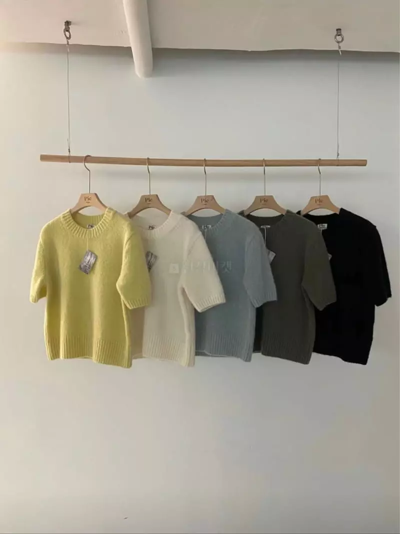 Lamagie Pie - Korean Women Fashion - #vintageinspired - Mo Hair Timor Knit Tee - 8