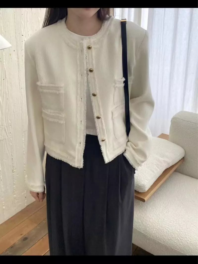 Lamagie Pie - Korean Women Fashion - #vintagekidsstyle - Honey Twid Jacket - 2
