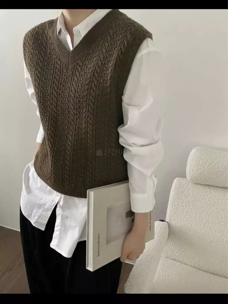 Lamagie Pie - Korean Women Fashion - #womensfashion - Hazel Vest Knit