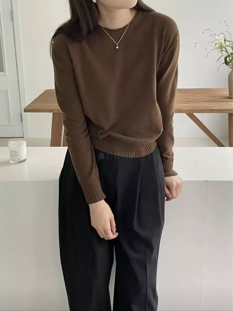 Lamagie Pie - Korean Women Fashion - #womensfashion - Cash Open Knit Tee - 5