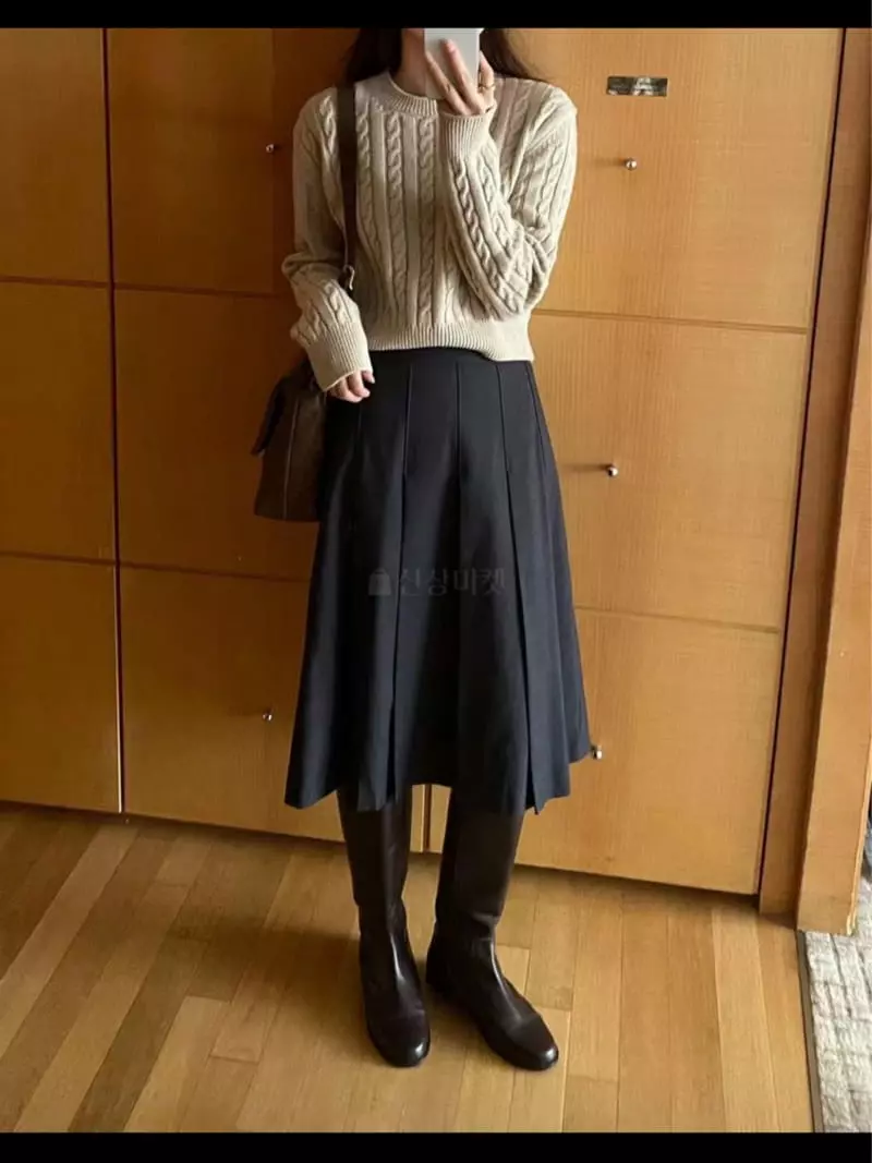 Lamagie Pie - Korean Women Fashion - #womensfashion - Wrinkle Skirt - 2