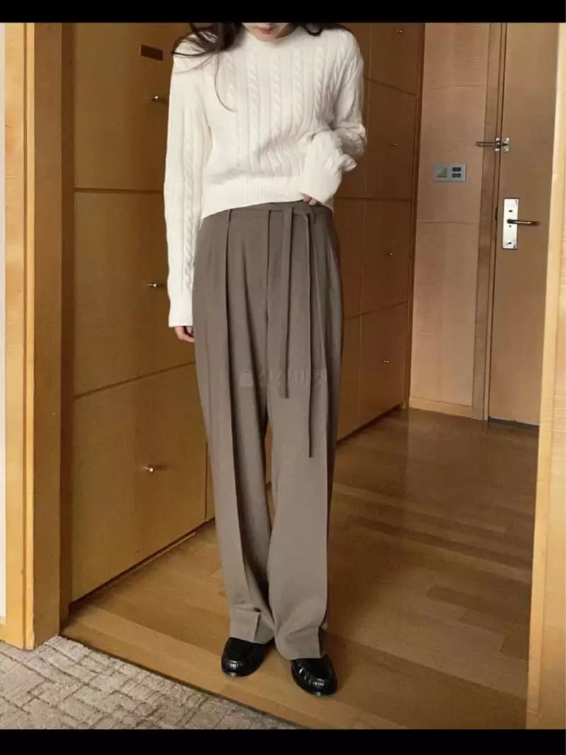 Lamagie Pie - Korean Women Fashion - #womensfashion - Belt Pants - 3