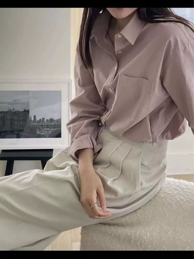 Lamagie Pie - Korean Women Fashion - #momslook - Autumn Shirt - 4