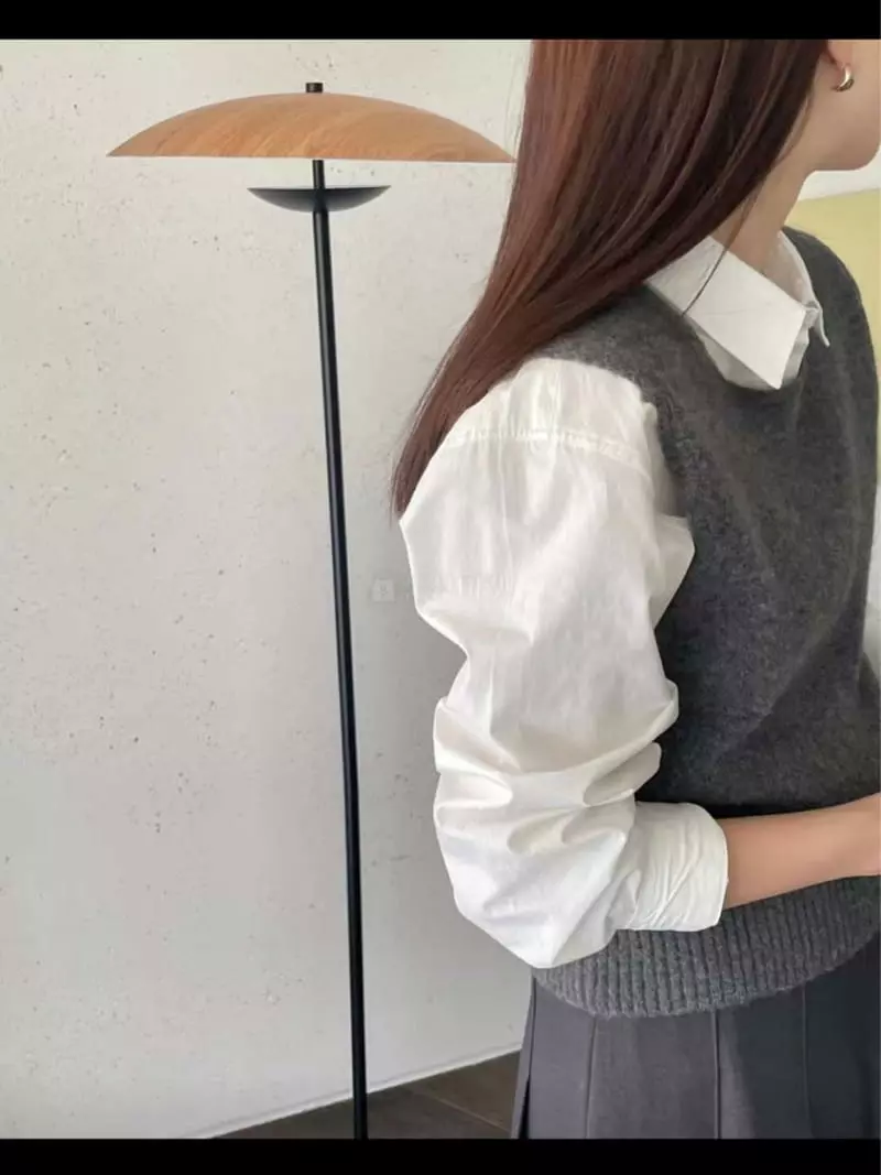 Lamagie Pie - Korean Women Fashion - #womensfashion - Alpaca Square Knit Tee - 5