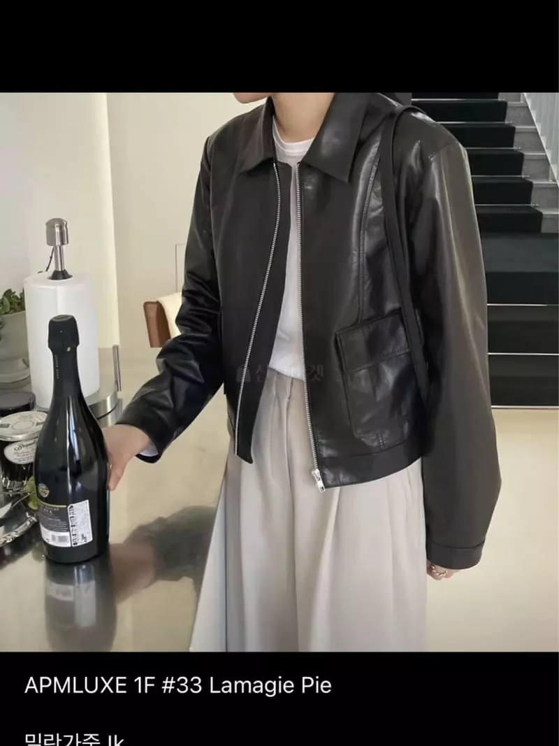 Lamagie Pie - Korean Women Fashion - #momslook - Millan Leather Jacket - 4