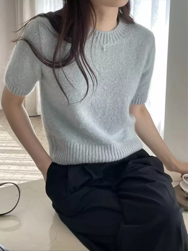 Lamagie Pie - Korean Women Fashion - #womensfashion - Mo Hair Timor Knit Tee