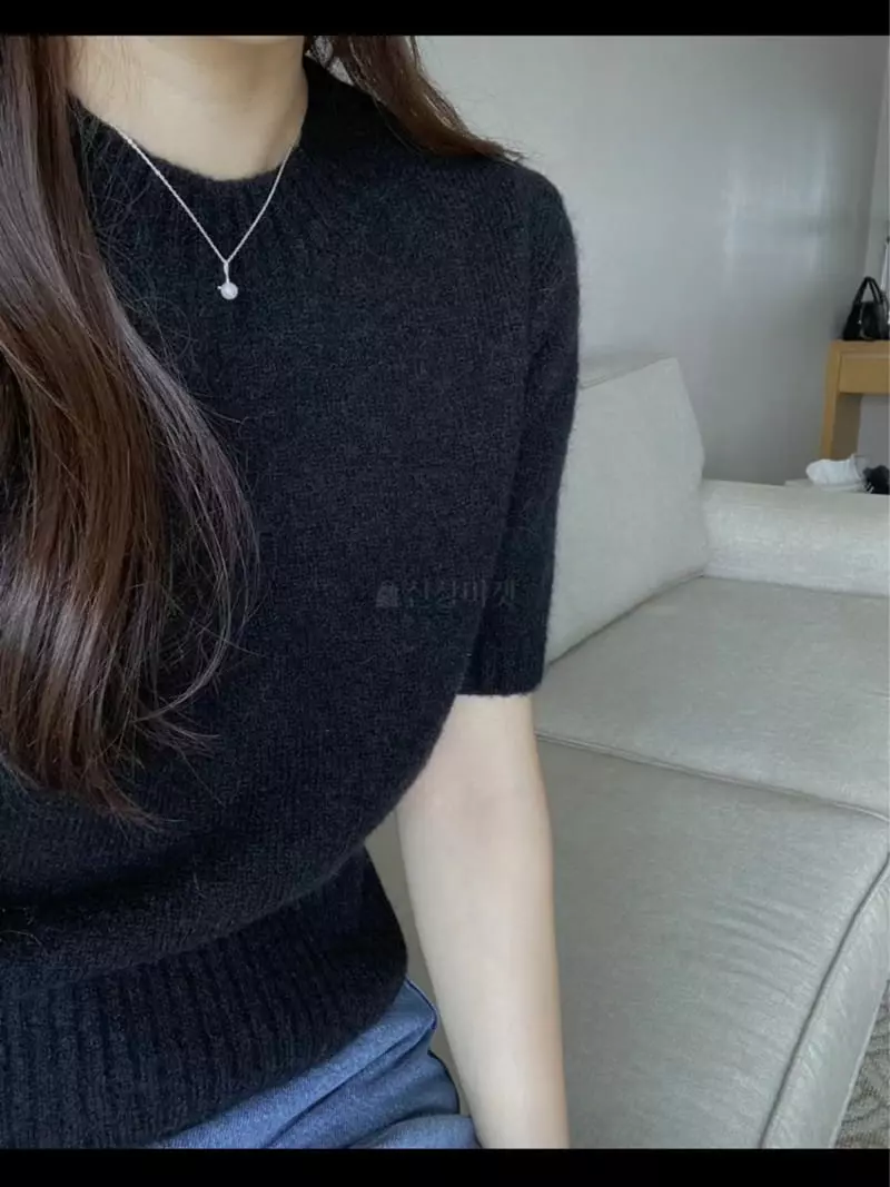 Lamagie Pie - Korean Women Fashion - #womensfashion - Mo Hair Timor Knit Tee - 3
