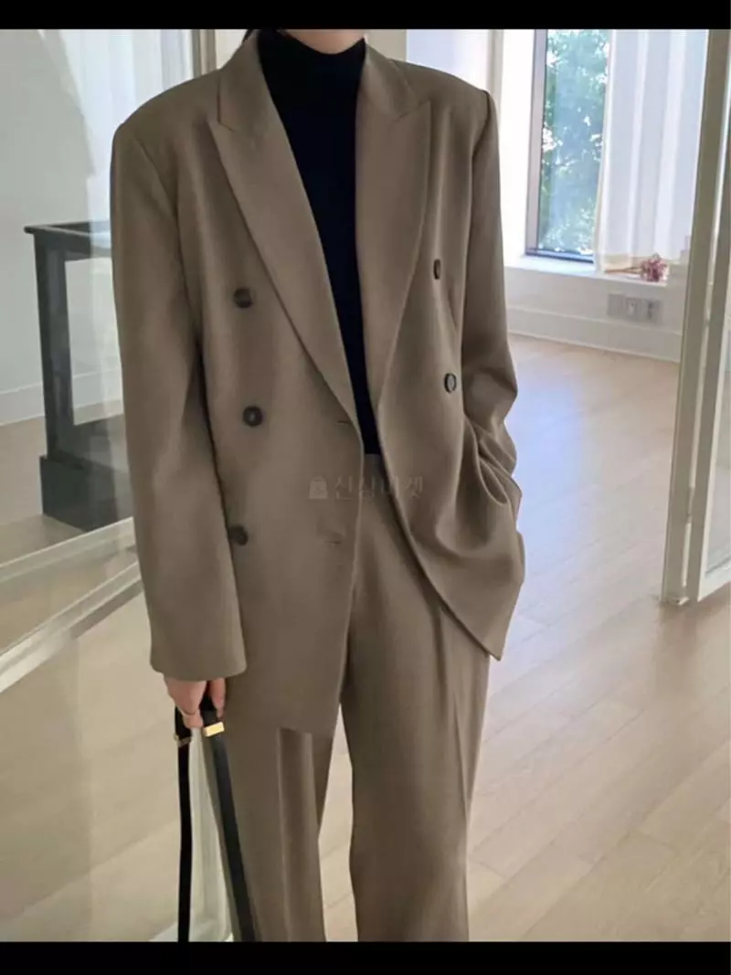 Lamagie Pie - Korean Women Fashion - #momslook - Double Over Jacket - 4