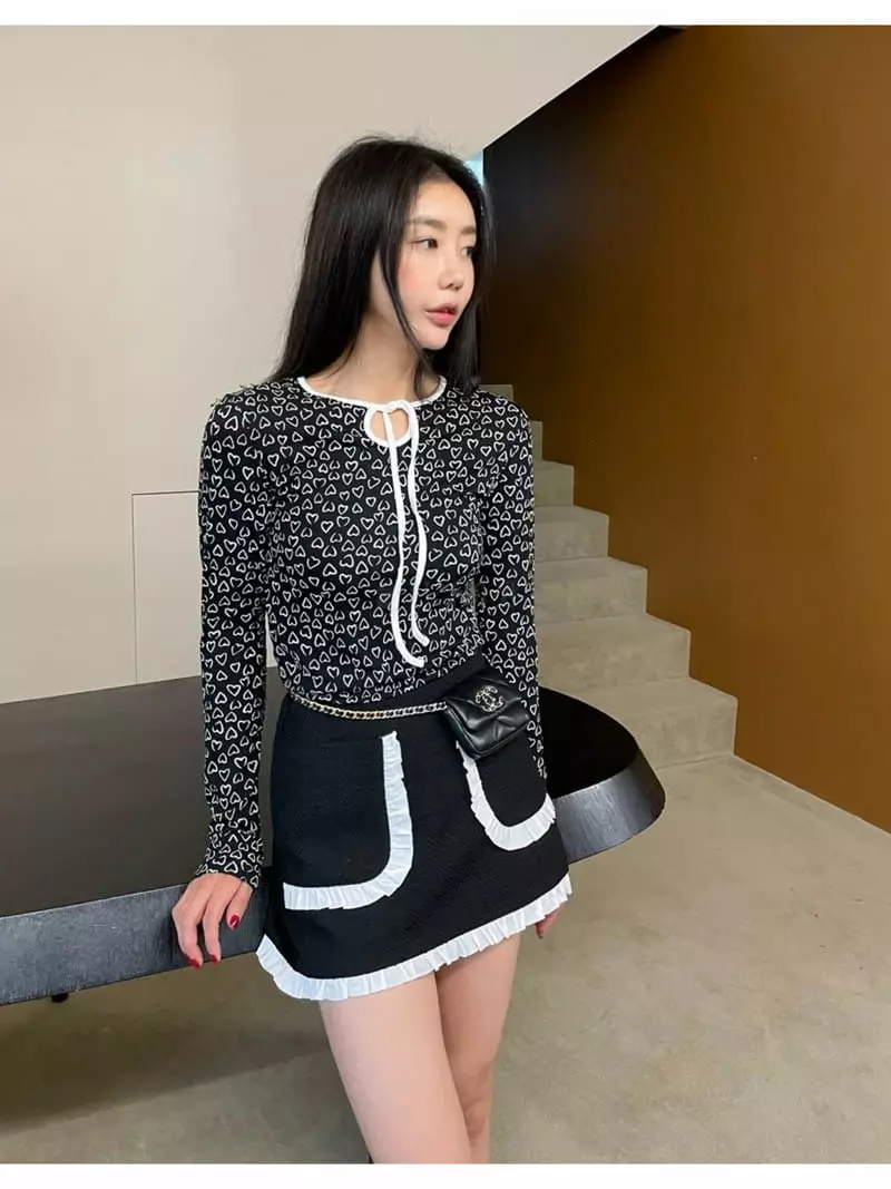Lamp - Korean Women Fashion - #womensfashion - Heart Tee - 3
