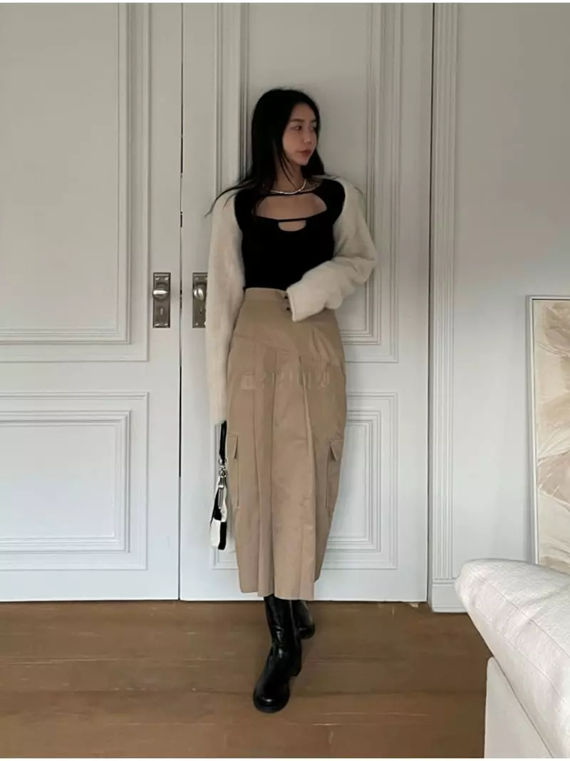 Lamp - Korean Women Fashion - #womensfashion - Wing Bolero Knit Tee - 5