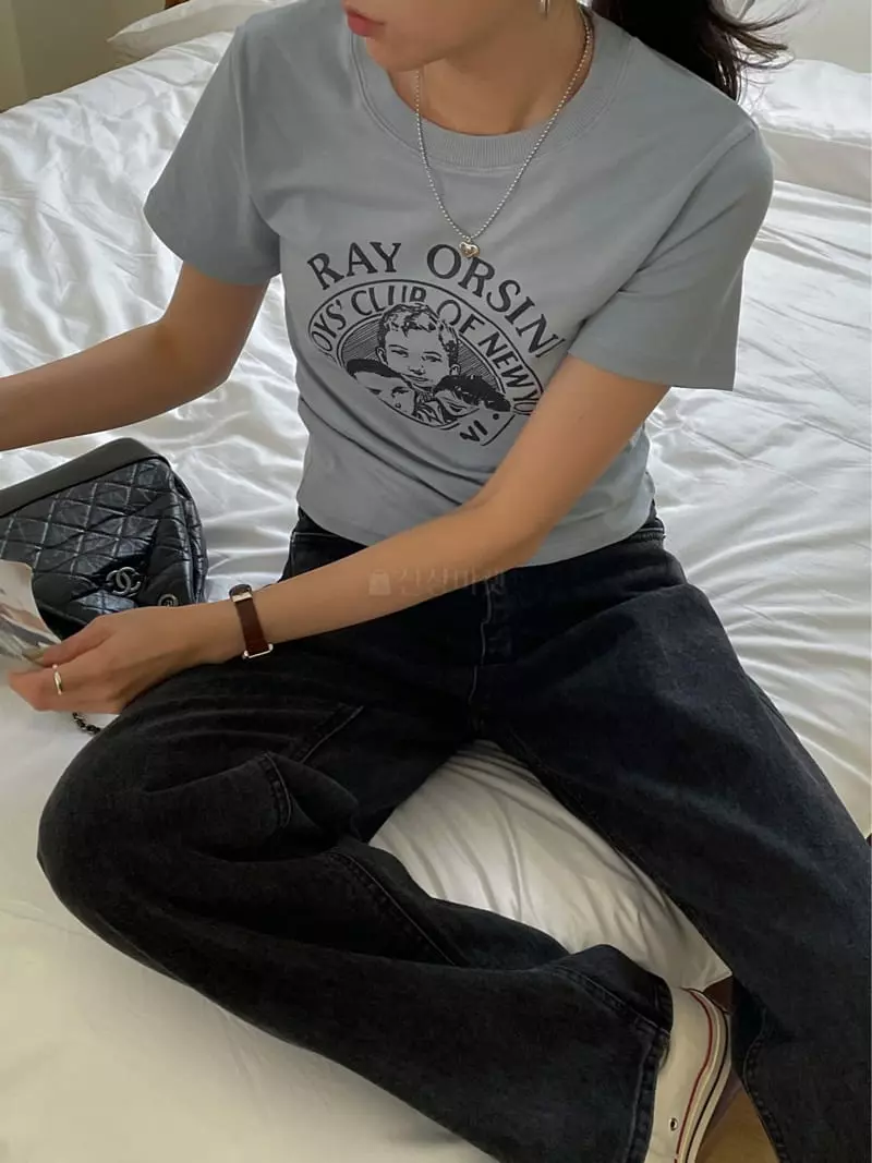 Lefave - Korean Women Fashion - #momslook - Face Tee - 12