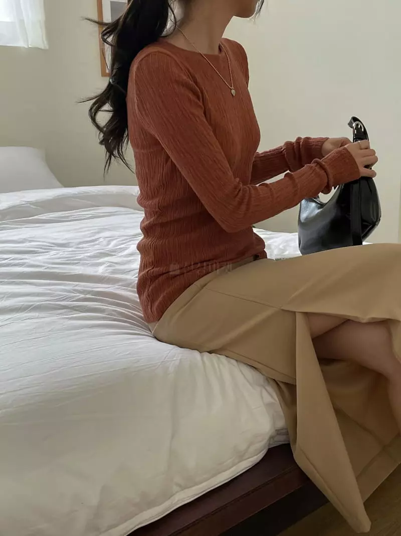 Lefave - Korean Women Fashion - #momslook - Slit Skirt - 11