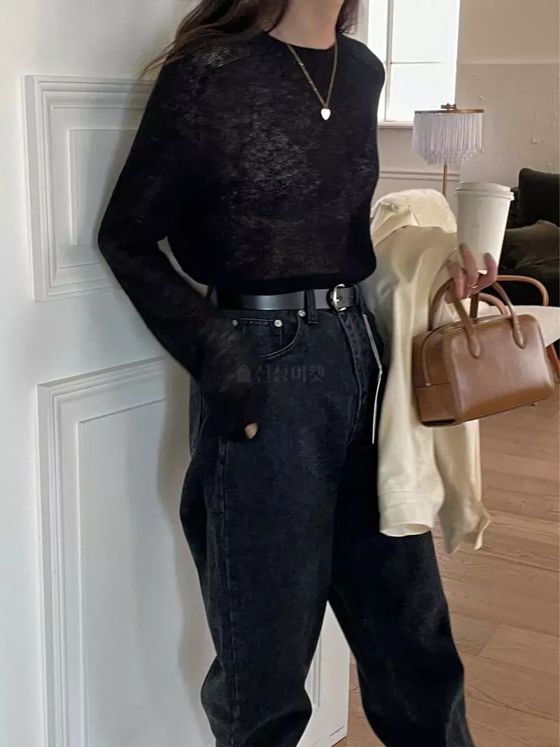 Lefave - Korean Women Fashion - #momslook - Kid Whole Gament Knit Tee - 7