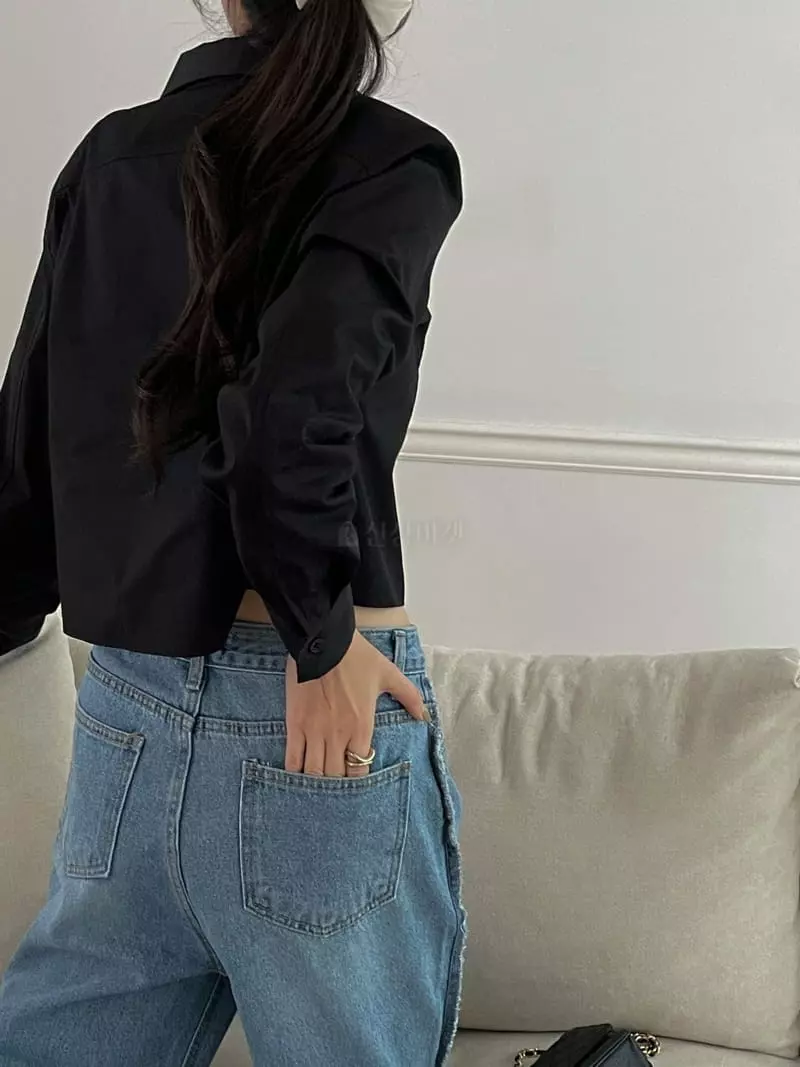 Lefave - Korean Women Fashion - #thelittlethings - Crop Shirt - 4