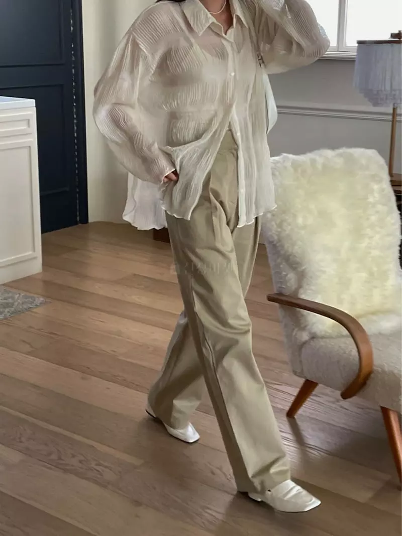 Lefave - Korean Women Fashion - #momslook - Chino Pants - 7