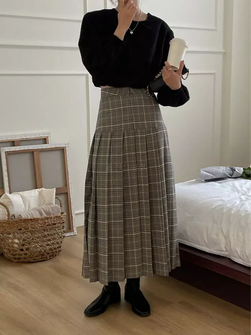 Lefave - Korean Women Fashion - #womensfashion - Check Skirt - 4