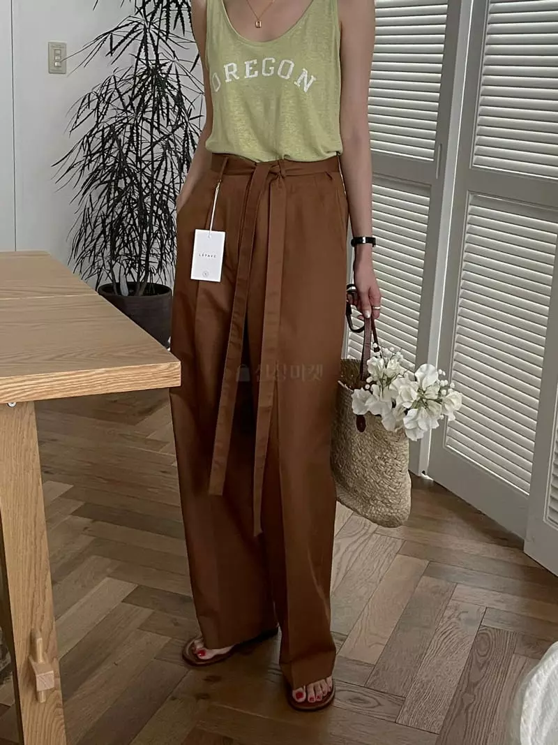 Lefave - Korean Women Fashion - #momslook - Stone Pants - 2