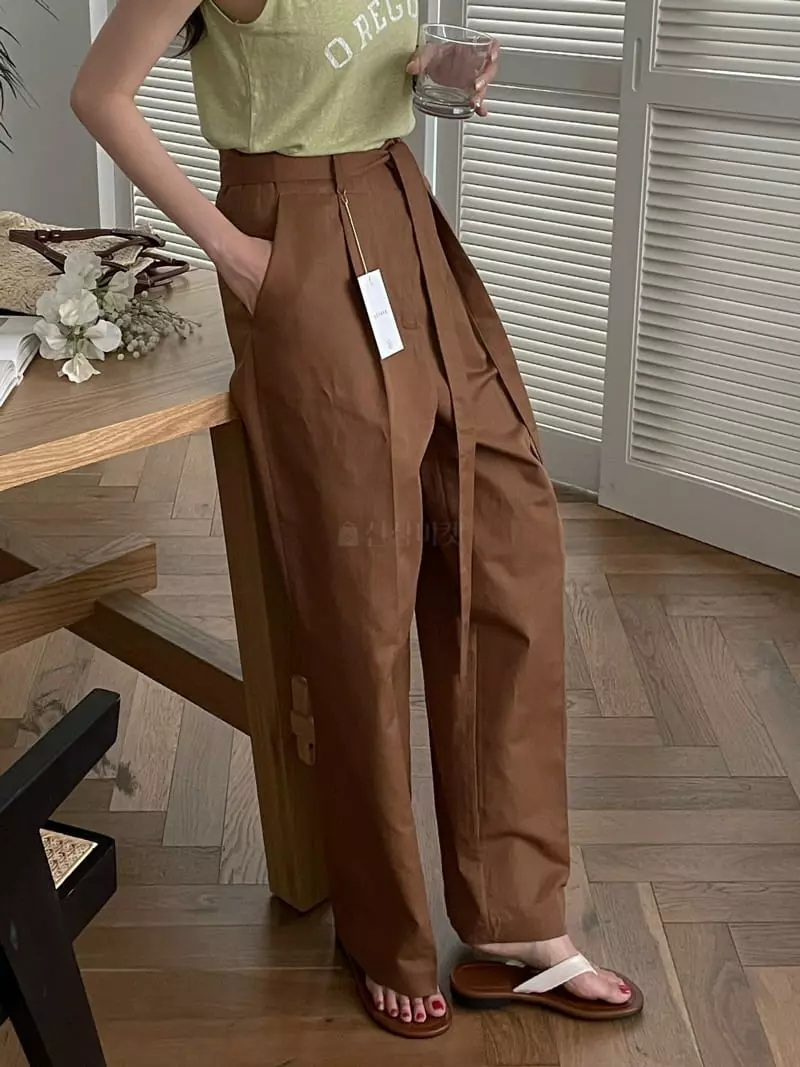 Lefave - Korean Women Fashion - #womensfashion - Stone Pants - 4
