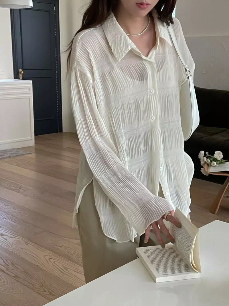 Lefave - Korean Women Fashion - #momslook - Rinkle Shirt
