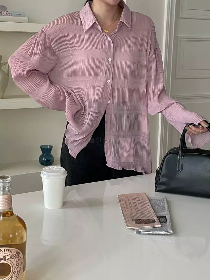 Lefave - Korean Women Fashion - #momslook - Rinkle Shirt - 10