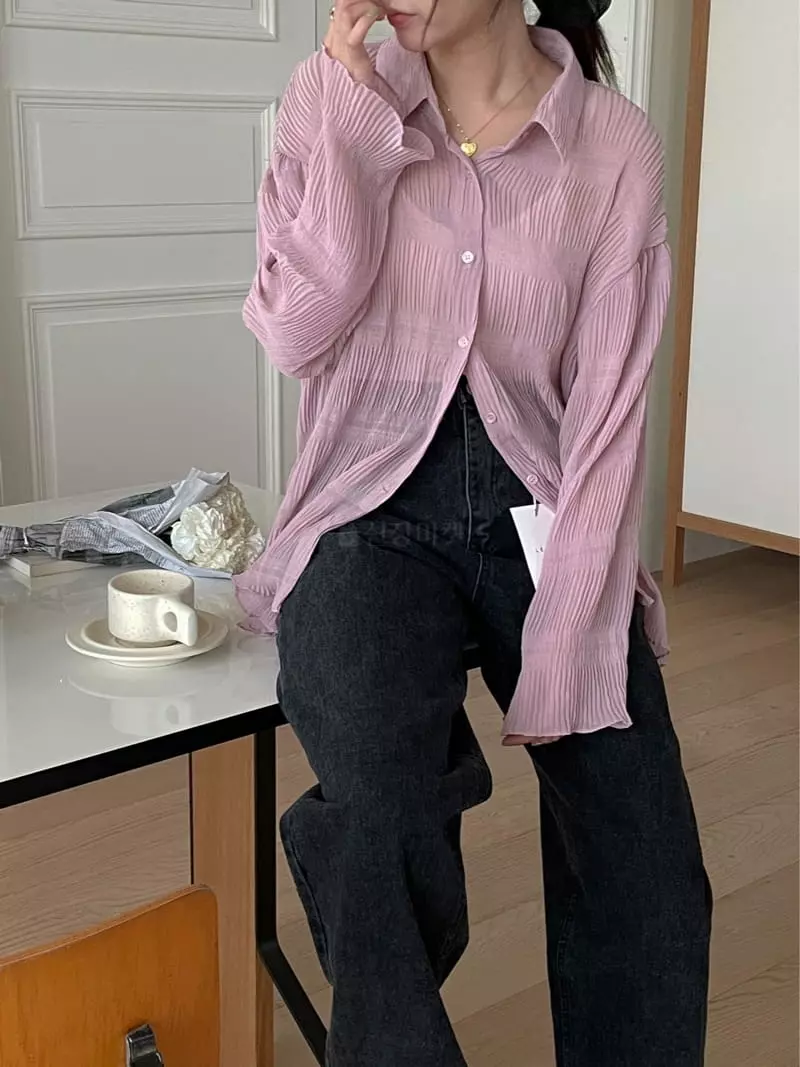 Lefave - Korean Women Fashion - #momslook - Rinkle Shirt - 7