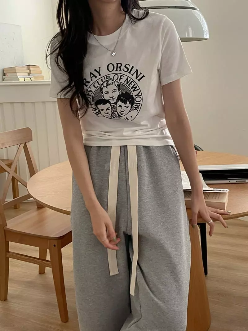 Lefave - Korean Women Fashion - #pursuepretty - Face Tee - 2