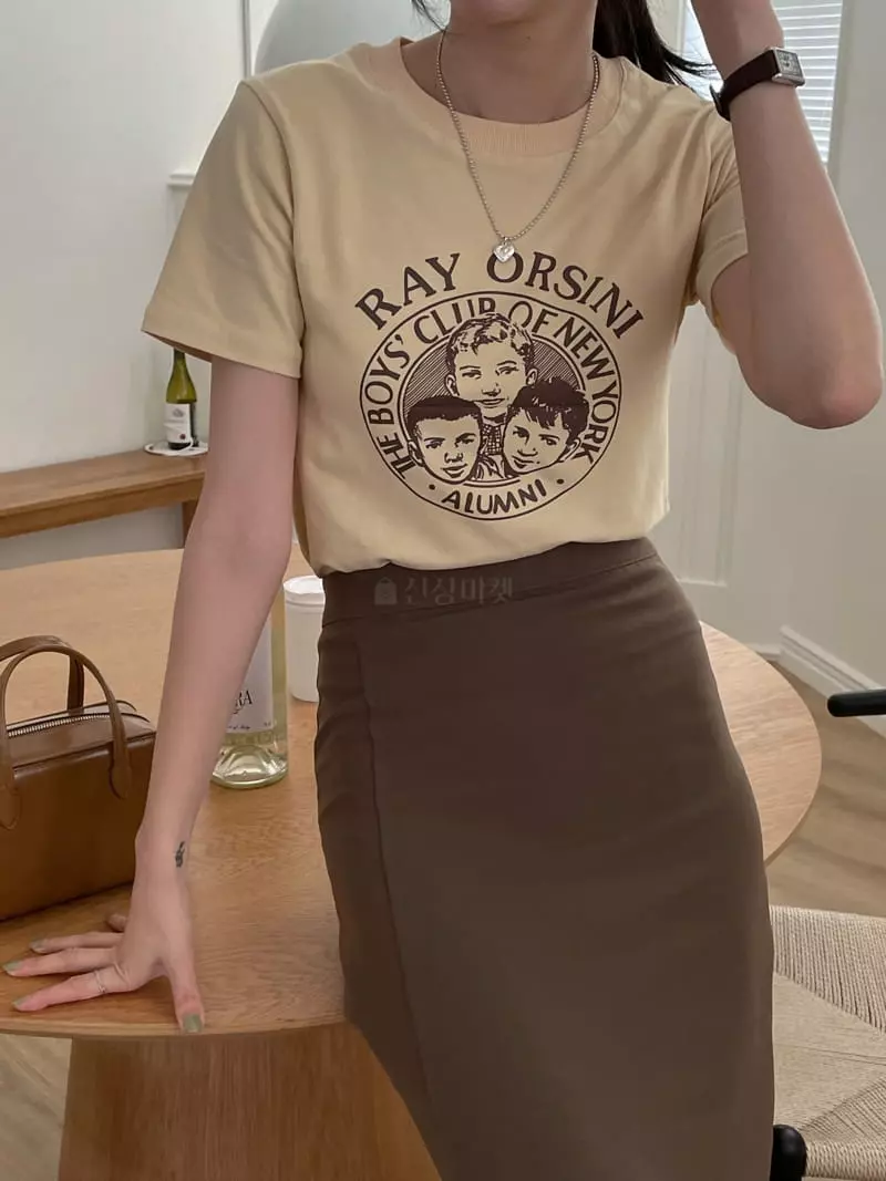 Lefave - Korean Women Fashion - #shopsmall - Face Tee - 5