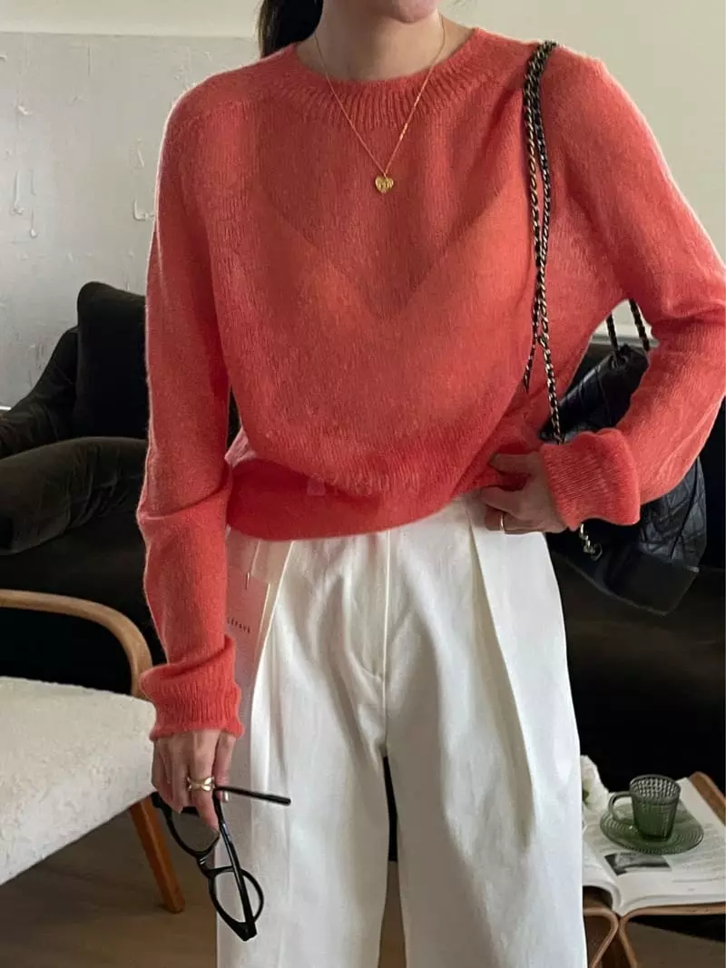 Lefave - Korean Women Fashion - #shopsmall - Kid Whole Gament Knit Tee - 2