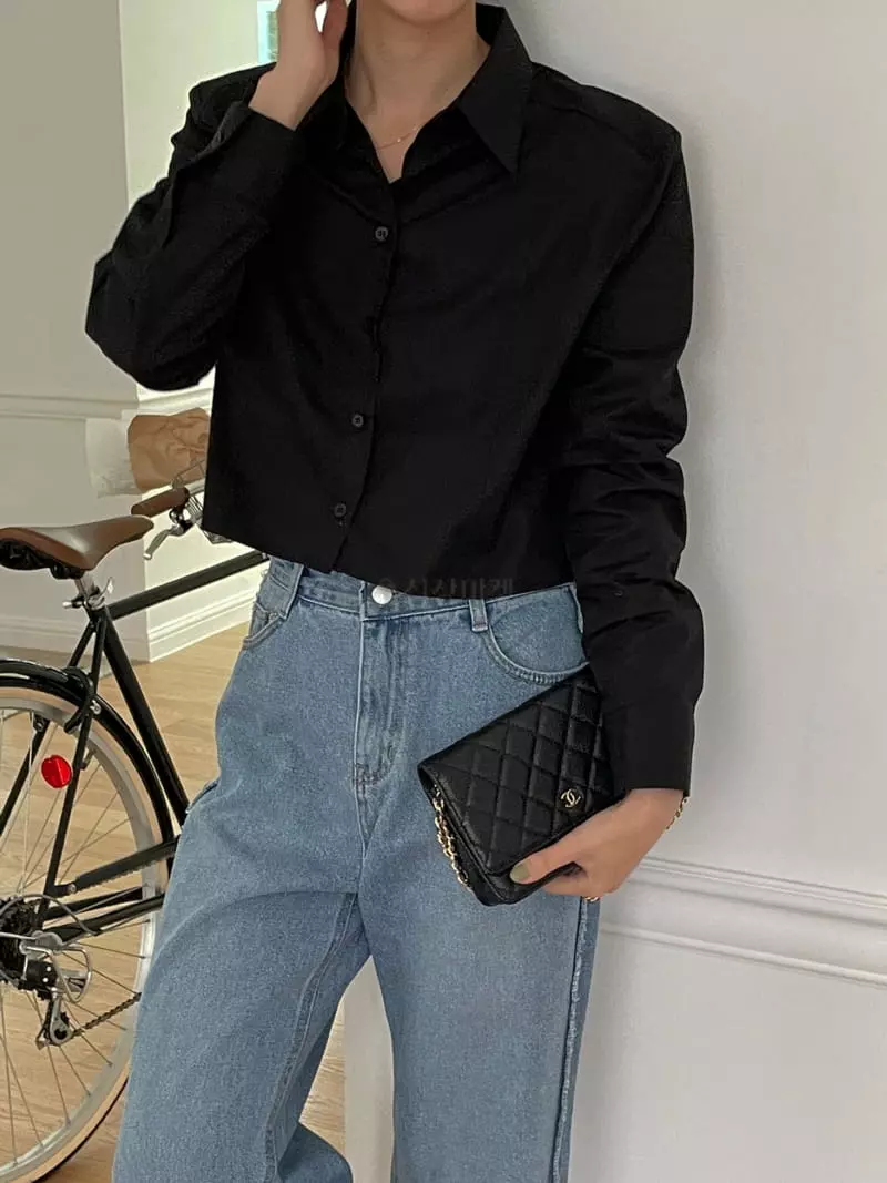 Lefave - Korean Women Fashion - #thatsdarling - Crop Shirt - 2