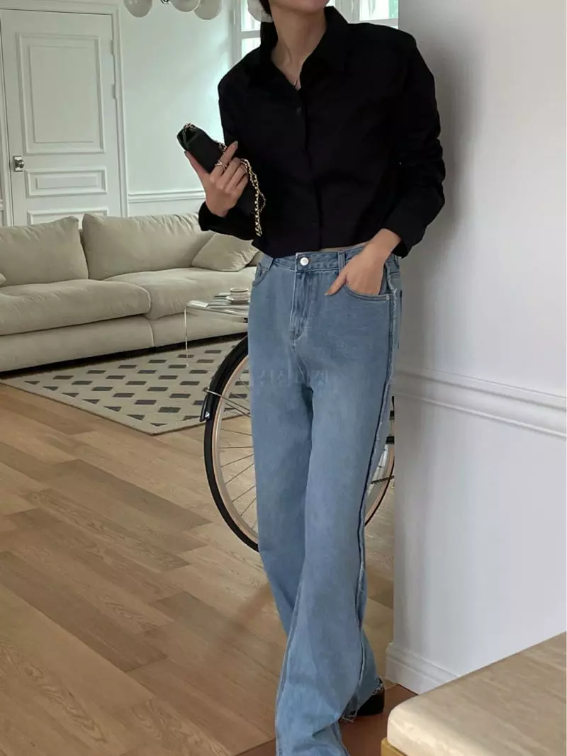 Lefave - Korean Women Fashion - #thelittlethings - Crop Shirt - 3