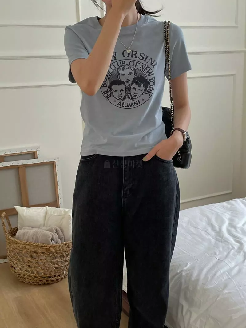 Lefave - Korean Women Fashion - #womensfashion - Face Tee - 9