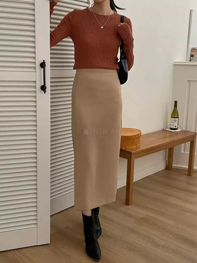 Lefave - Korean Women Fashion - #womensfashion - Slit Skirt - 10