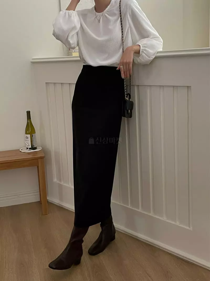Lefave - Korean Women Fashion - #womensfashion - Slit Skirt - 12