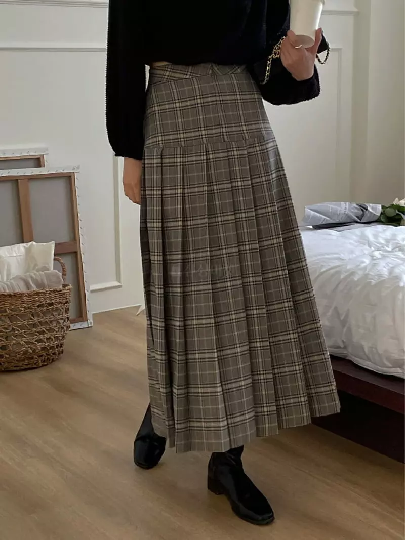 Lefave - Korean Women Fashion - #womensfashion - Check Skirt - 3