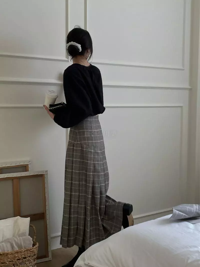 Lefave - Korean Women Fashion - #womensfashion - Check Skirt - 7