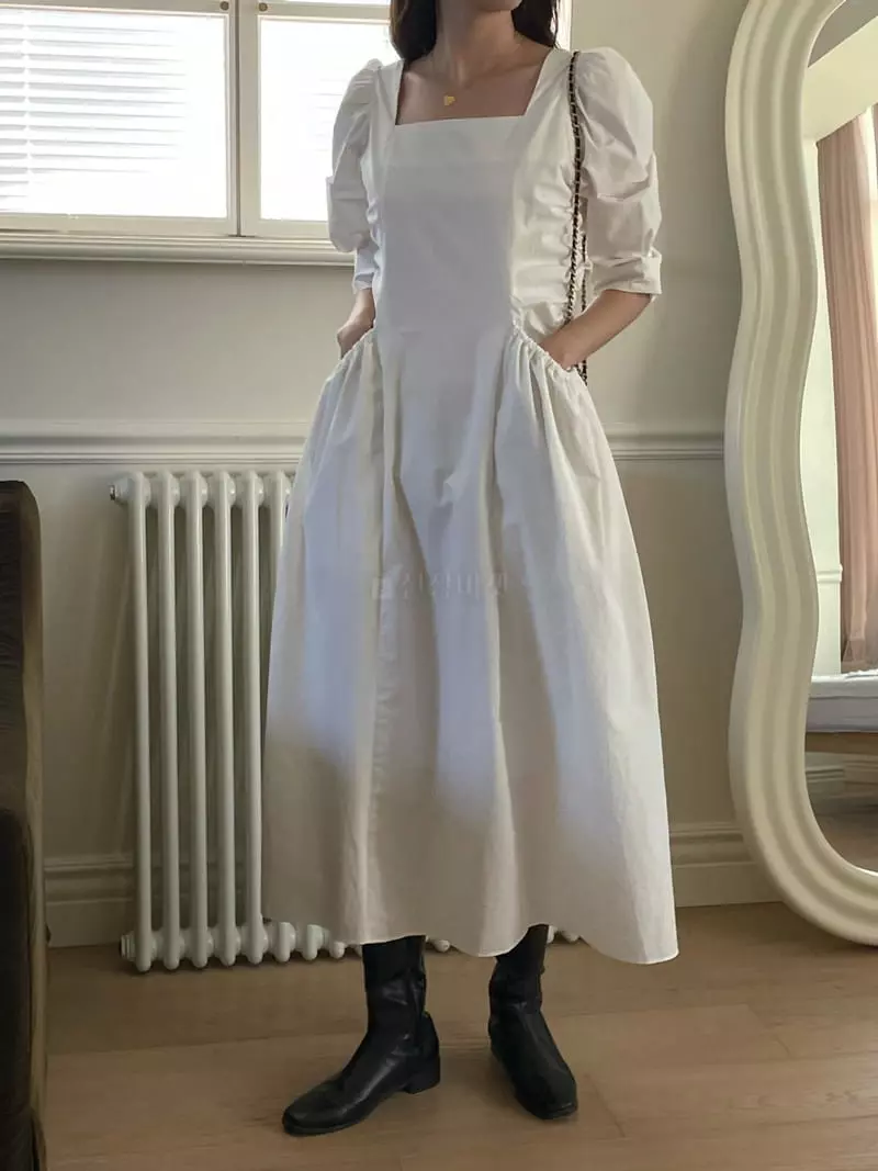 Lefave - Korean Women Fashion - #momslook - Square One-piece - 4