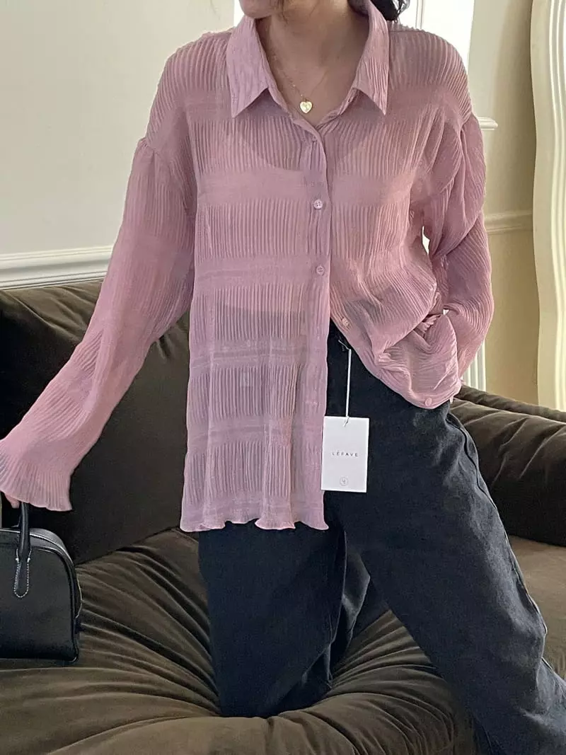 Lefave - Korean Women Fashion - #womensfashion - Rinkle Shirt - 12