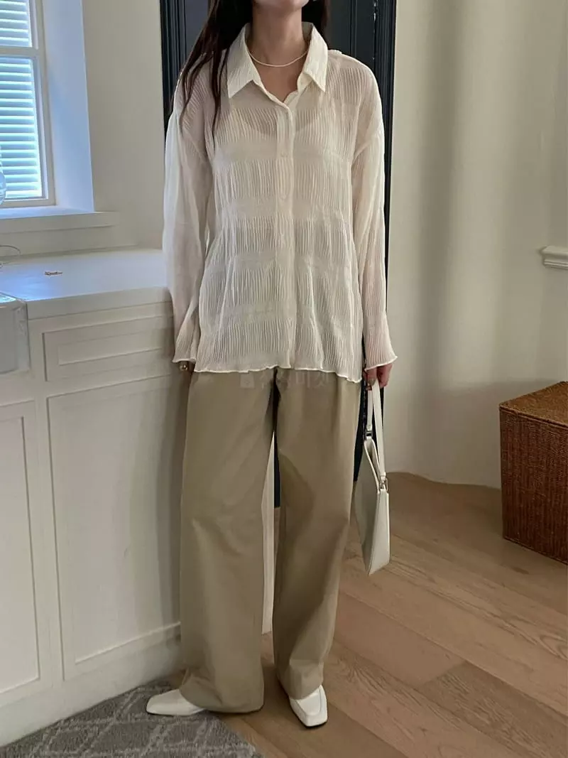 Lefave - Korean Women Fashion - #womensfashion - Rinkle Shirt - 2
