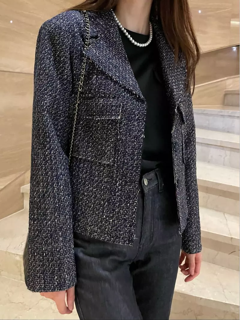 Levase - Korean Women Fashion - #momslook - Twitter Jacket - 11