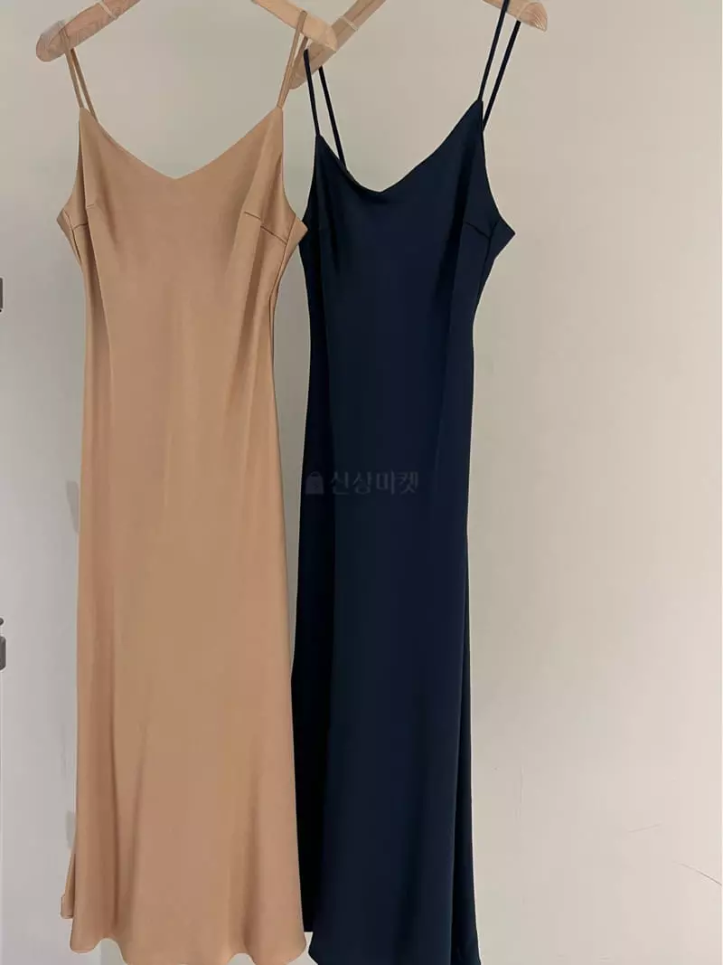 Levase - Korean Women Fashion - #momslook - Shatin Slib One-piece - 2