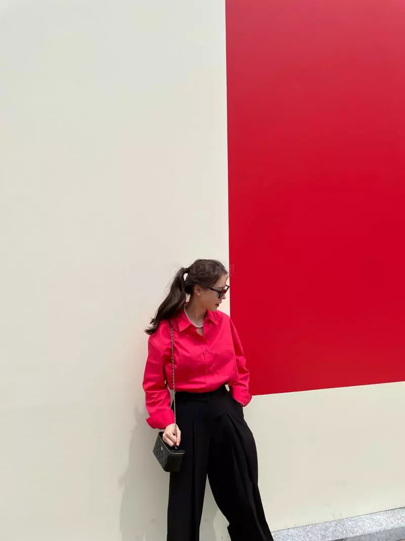 Levase - Korean Women Fashion - #momslook - Vivid Shirt