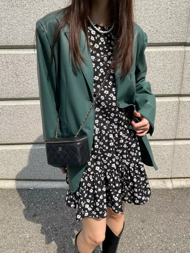 Levase - Korean Women Fashion - #momslook - Vigan Leather Jacket - 6